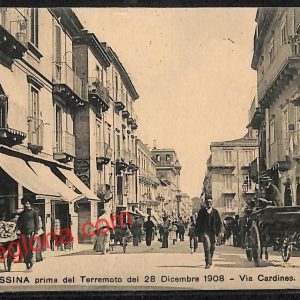 ag8733 - CARTOLINA D'EPOCA - Messina Città - Via Cardines