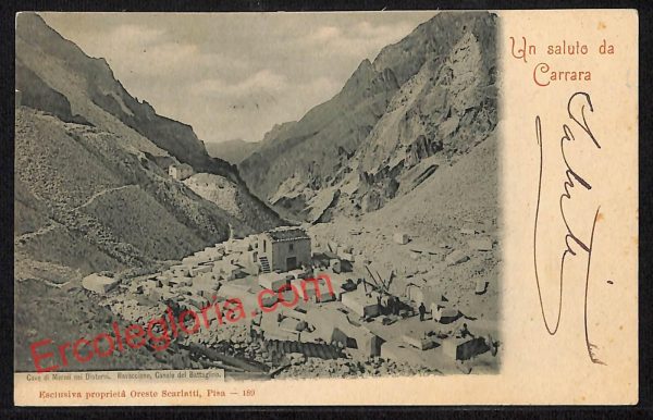 ag7804 - CARTOLINA D'EPOCA - Massa Carrara Città - Panorama