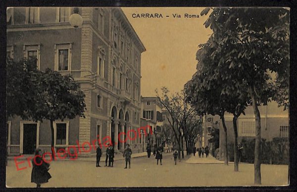 ag7805 - CARTOLINA D'EPOCA - Massa Carrara Città - Via Roma  1913
