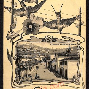 ae7158 - CARTOLINA D'EPOCA - Firenze Città  - S. Domenico   1909