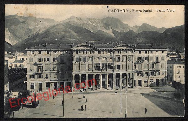 ag7807 - CARTOLINA D'EPOCA - Massa Carrara Città - Piazza Farini