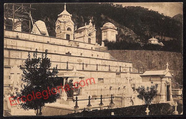 ag7823 - CARTOLINA D'EPOCA - Massa Carrara Città - Cimitero di Marcognano