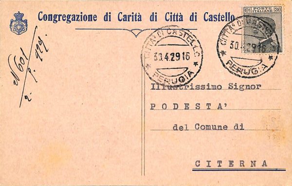 ac2688 - CARTOLINA  D'EPOCA - Perugia Provincia - Città di Castello