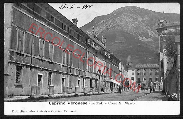 ae3261 - CARTOLINA  D'EPOCA - Verona Provincia - Caprino Veronese  1911