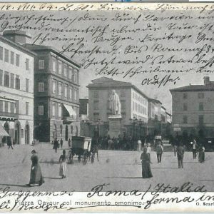 73352  - CARTOLINA d'Epoca: LIVORNO Città -   PIAZZA CAVOUR 1904