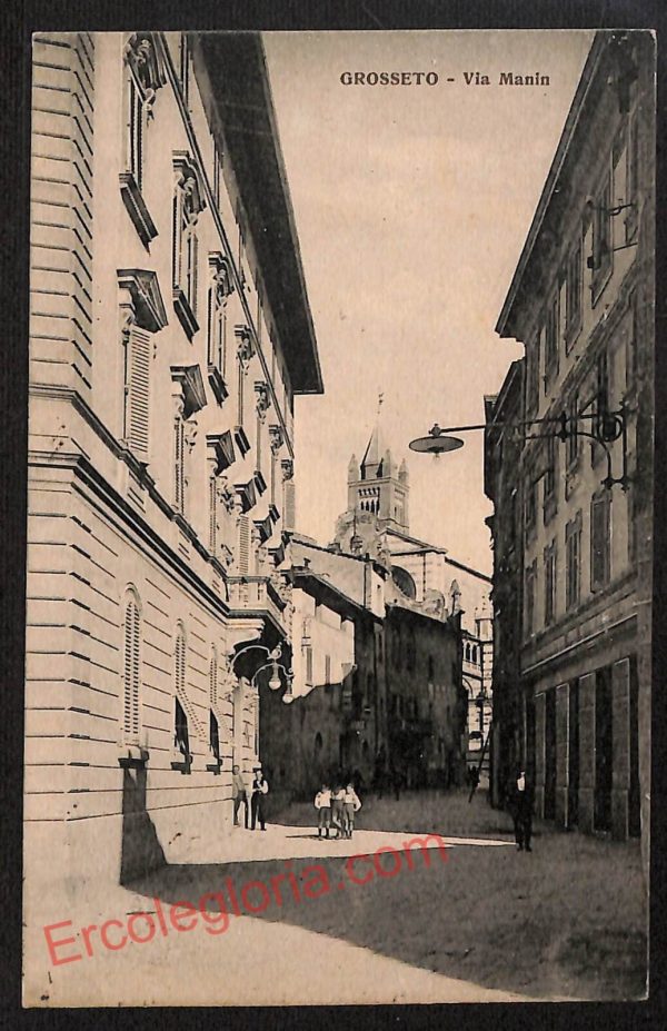 ag1969 - CARTOLINA D'EPOCA- Grosseto Città - Via Manin