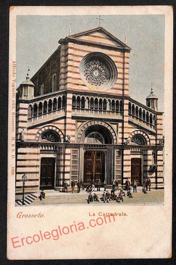 ag1974 - CARTOLINA D'EPOCA- Grosseto Città - La Cattedrale