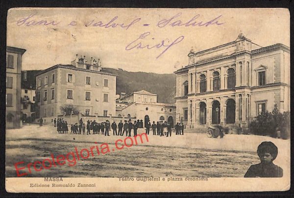 ag7884 - CARTOLINA D'EPOCA - Massa Carrara Città - Teatro Guglielmi