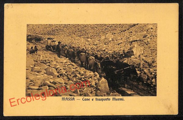ag7885 - CARTOLINA D'EPOCA - Massa Carrara Città - Cave e Trasporti Marmi