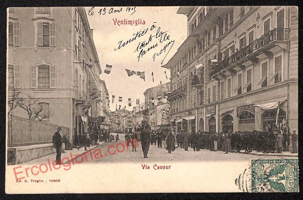 ag5268 - CARTOLINA D'EPOCA - Imperia Provincia - Ventimiglia