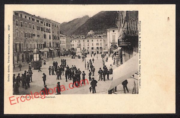ag7911 - CARTOLINA D'EPOCA - Massa Carrara Città - Piazza Alberica