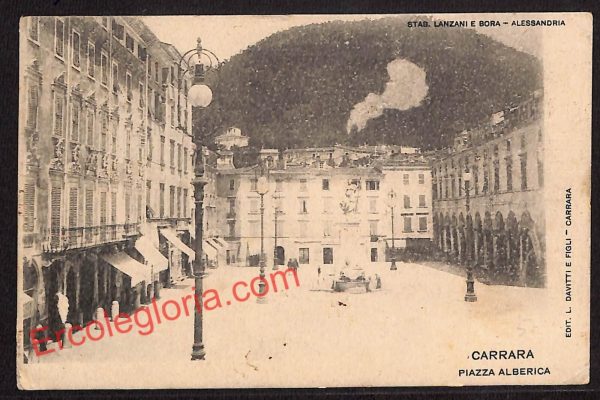 ag7918 - CARTOLINA D'EPOCA - Massa Carrara Città - Piazza Alberica