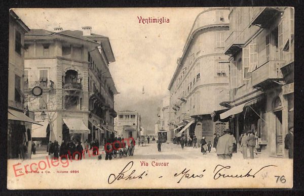 ag5289 - CARTOLINA D'EPOCA - Imperia Provincia - Ventimiglia  1902