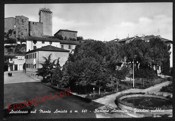 ag2015 - CARTOLINA D'EPOCA - Grosseto Provincia - Arcidosso  1964