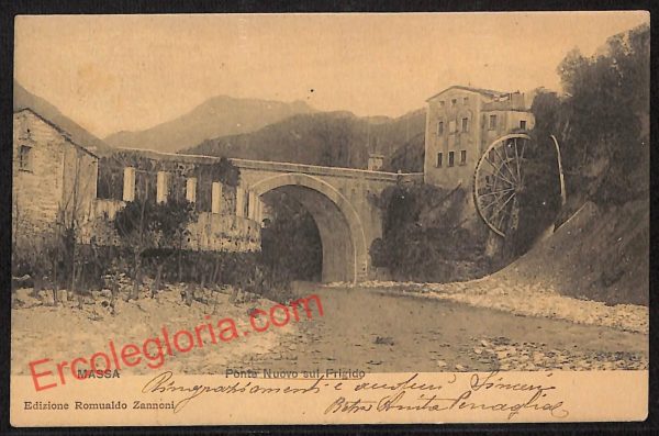 ag7939 - CARTOLINA D'EPOCA - Massa Carrara Città - Ponte Nuovo sul Frigido