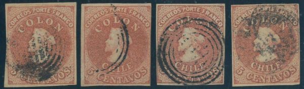 P3931 C - CHILE , YVERT NR. 5 ,  USED
