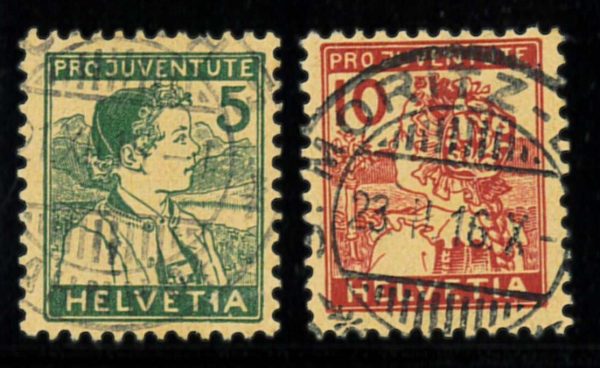 P2706 D - SWITZERLAND NR. J2/3 VERY FINE USED LUXUS QUALLITY