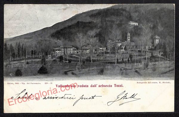 ag0076 - CARTOLINA D'EPOCA - Firenze Provincia - Vallombrosa  1905