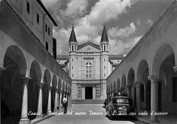 ac2698 - CARTOLINA  D'EPOCA - Perugia Provincia - CASCIA  1957