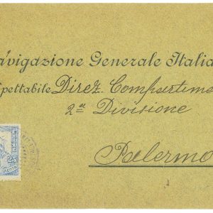 42253 GREECE - POSTAL HISTORY - COVER to ITALY 1903 PAQUEBOT Piroscafi Italiani