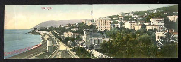 ag5330 - CARTOLINA D'EPOCA DOPPIA - Imperia Provincia - Ventimiglia