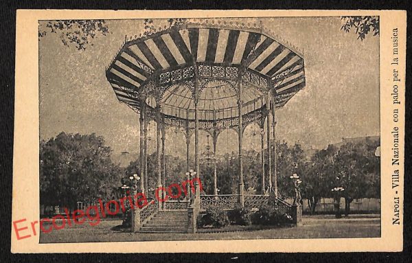 ag9604 - CARTOLINE D'EPOCA - Napoli Città - Villa Nazionale con parco