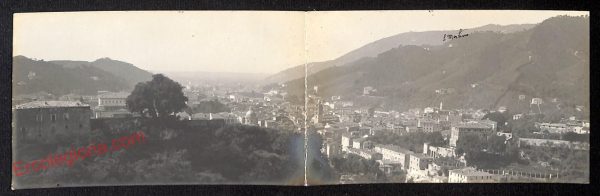 ag7961 - CARTOLINA D'EPOCA DOPPIA - Massa Carrara Città - Panorama
