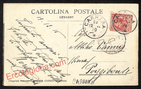 ag7961 - CARTOLINA D'EPOCA DOPPIA - Massa Carrara Città - Panorama - immagine 2