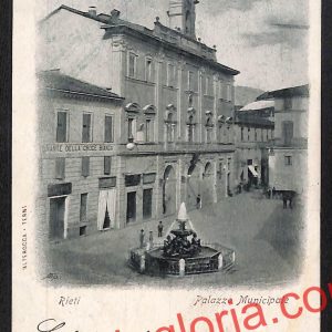 ai0444 - CARTOLINA D'EPOCA - Rieti Città - Palazzo Municipale