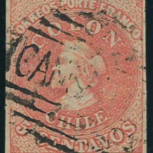 P3934 E - CHILE ,  YVERT 8 , USADO