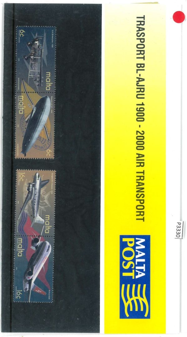 P3330 - MALTA, 2000, PRESENTATION PACK AEROPLANES SET OF 4.