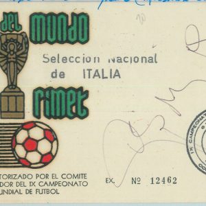 82785 -  MEXICO - POSTAL HISTORY -  FDC  1970  FOOTBALL  signed Giorgio PUIA