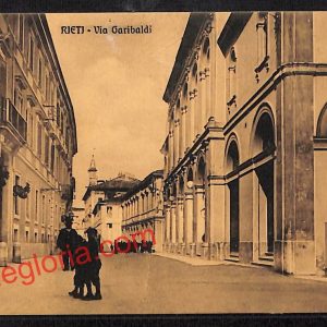 ai0446 - CARTOLINA D'EPOCA - Rieti Città - Via Garibaldi