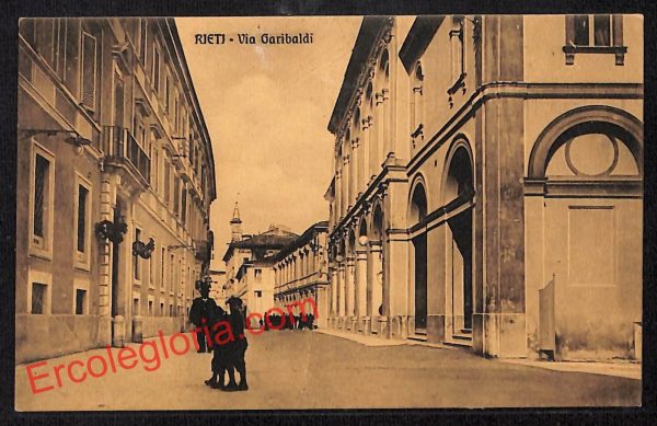 ai0446 - CARTOLINA D'EPOCA - Rieti Città - Via Garibaldi