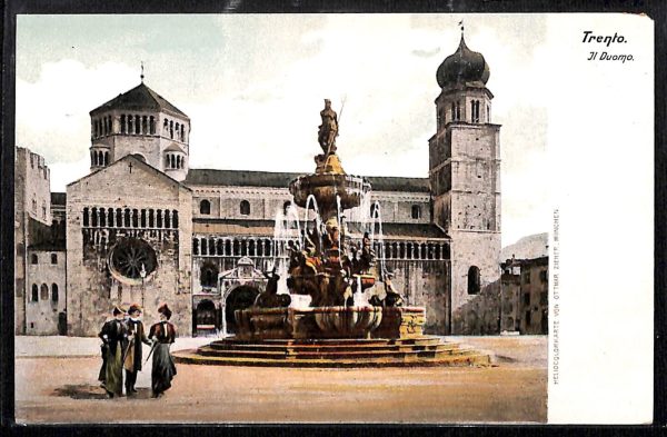 ab5398 -  CARTOLINA  D'EPOCA -  Trento Città : IL DUOMO