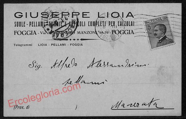 ag0118 - CARTOLINA D'EPOCA - Foggia Città - Giuseppe Lioia
