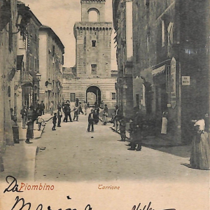 ac8054 - CARTOLINA D'EPOCA - Livorno Provincia - Piombino  1903