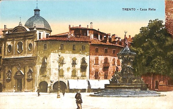 ab5412 -  CARTOLINA  D'EPOCA -  Trento Città : CASA RELLA