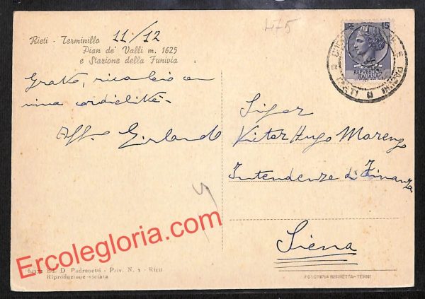 ai0447 - CARTOLINA D'EPOCA - Rieti Città - Pian de' Valli - immagine 2