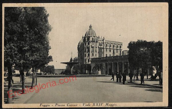 ag0138 - CARTOLINA D'EPOCA - Foggia Città - Piazza Cavour  1933
