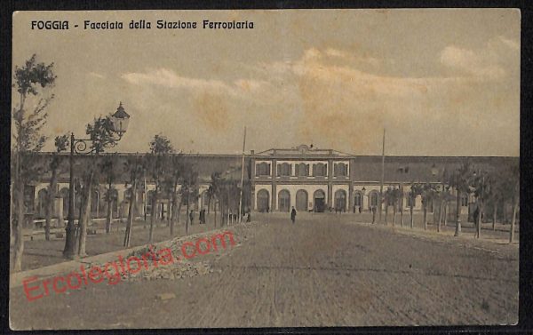 ag0139 - CARTOLINA D'EPOCA - Foggia Città - Stazione Ferroviaria  1914
