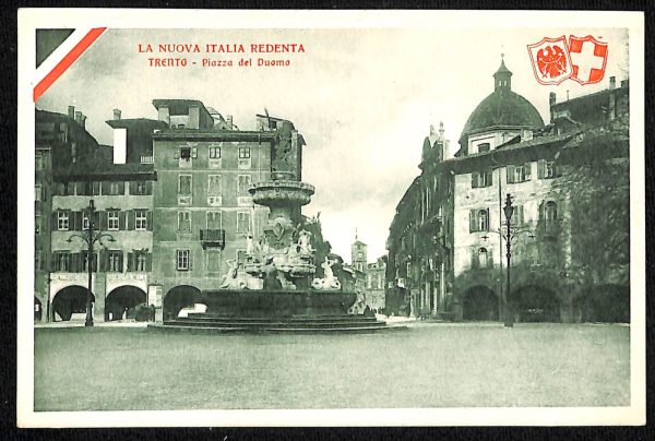 ab5422 -  CARTOLINA  D'EPOCA -  Trento Città : PIAZZA DEL DUOMO