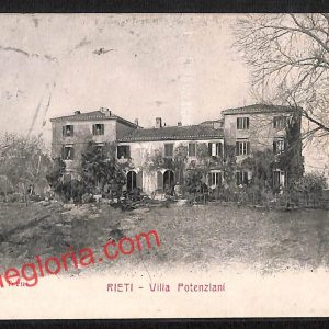 ai0449 - CARTOLINA D'EPOCA - Rieti Città - Villa Potenziani