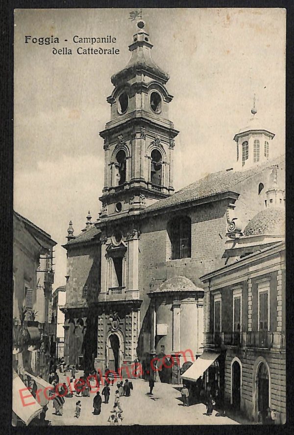 ag0142 - CARTOLINA D'EPOCA - Foggia Città - Campanile della Cattedrale
