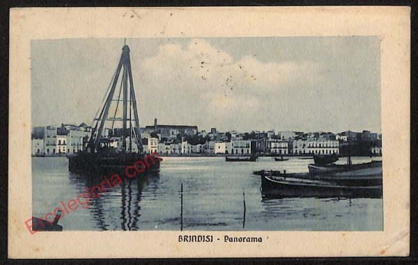 ae4463 - CARTOLINA D'EPOCA - Brindisi Città - Panorama