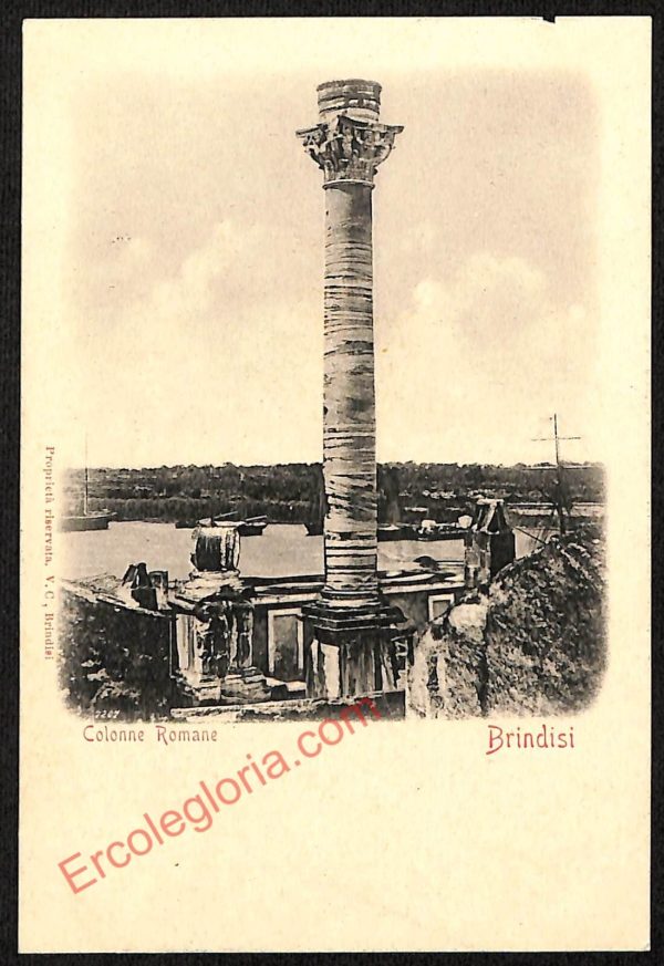 ae4468 - CARTOLINA D'EPOCA - Brindisi Città - Colonne Romane