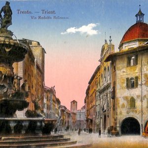ab5438 -  CARTOLINA  D'EPOCA -  Trento Città : VIA RODOLFO BELINZANI