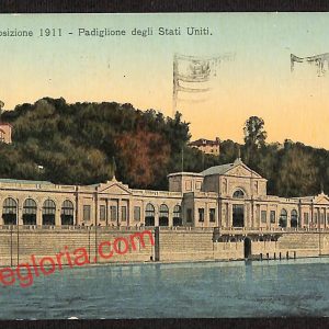 ai7903 - CARTOLINA D'EPOCA - Torino Città - Padiglione degli Stati Uniti