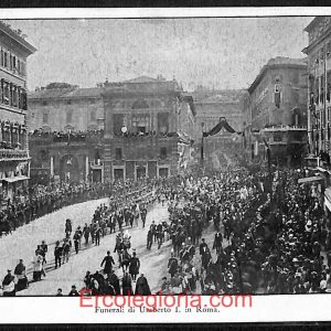 ad7932 - CARTOLINA D'EPOCA - Roma Città - Funerali di Umberto L.