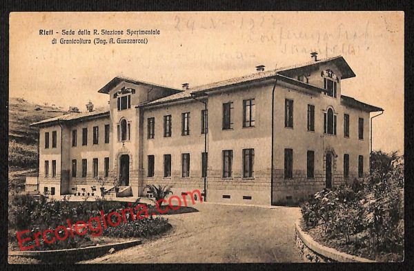 ai0453 - CARTOLINA D'EPOCA - Rieti - R. Stazione Sperimentale di Granicoltura